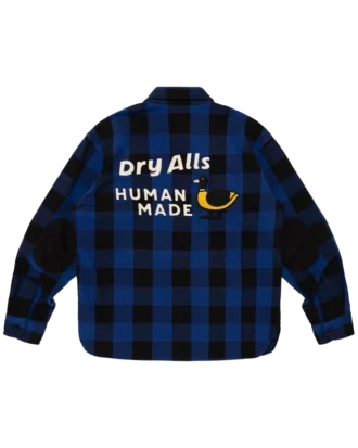 Camisa a cuadros con media cremallera