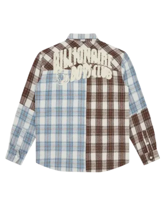 Camisa a cuadros con parche del logotipo Arch Logo