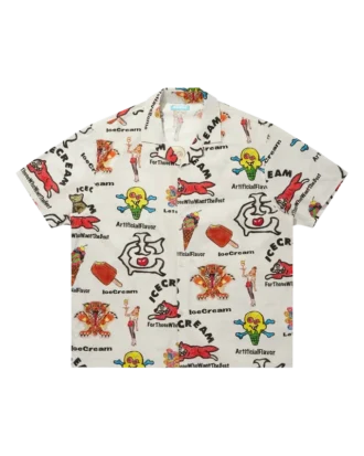 Camisa de cuello abierto
