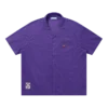 Camisa de manga corta de malla con cuello abierto