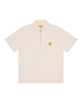 Camisa de trabajo con cremallera de un cuarto para camareras