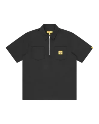 Camisa de trabajo con cremallera de un cuarto para camareras
