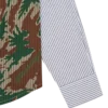 Camisas de rayas de popelín con medio estampado de camuflaje Burst