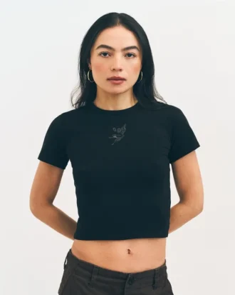 Camiseta clásica corta para mujer