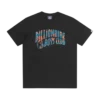 Camiseta con logotipo en arco superpuesto con relleno de camuflaje