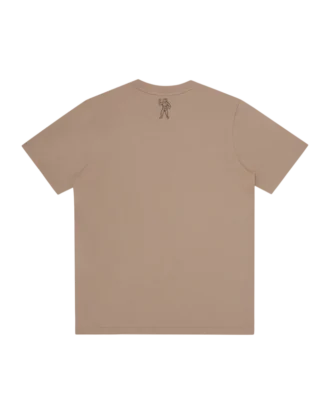 Camiseta con logotipo en arco superpuesto con relleno de camuflaje