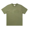 Camiseta con logotipo flocado