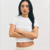 Camiseta corta Chaser Script para mujer