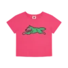 Camiseta corta de mujer con Running Dog corriendo