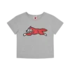 Camiseta corta de mujer con Running Dog corriendo