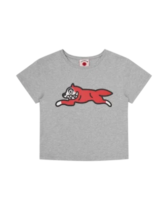 Camiseta corta de mujer con Running Dog corriendo