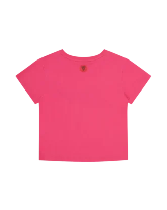 Camiseta corta de mujer con Running Dog corriendo