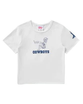 Camiseta corta para mujer Dallas Cowboys Space Cowgirl