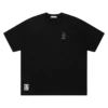 Camiseta de algodón con logotipo bordado y Running Dog