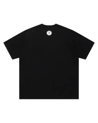 Camiseta de algodón con logotipo bordado y Running Dog