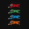 Camiseta de algodón con logotipo bordado y Running Dog
