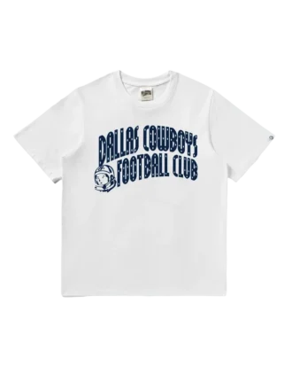 Camiseta de manga corta blanca con el Curve Logo de los Dallas Cowboys