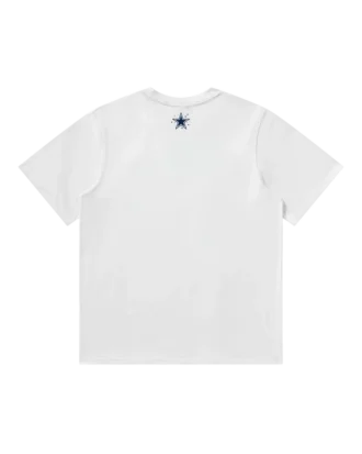 Camiseta de manga corta blanca con el Curve Logo de los Dallas Cowboys