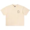 Camiseta de manga corta de punto con casco descolorido