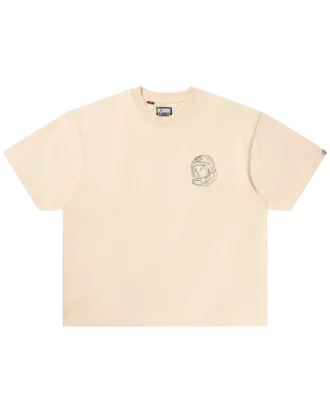 Camiseta de manga corta de punto con casco descolorido
