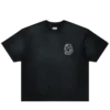 Camiseta de manga corta de punto con casco descolorido