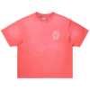 Camiseta de manga corta de punto con casco descolorido
