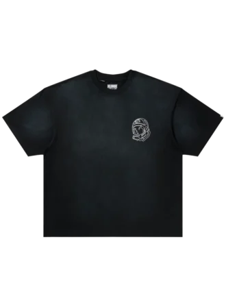 Camiseta de manga corta de punto con casco descolorido