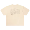 Camiseta de manga corta de punto con casco descolorido
