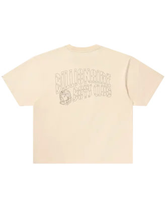 Camiseta de manga corta de punto con casco descolorido