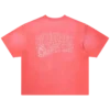 Camiseta de manga corta de punto con casco descolorido