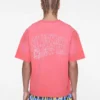 Camiseta de manga corta de punto con casco descolorido