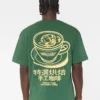Camiseta de manga corta hecha a mano