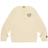 Camiseta de manga larga con cuello Henley