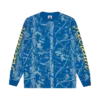 Camiseta de manga larga con estampado de camuflaje de árboles