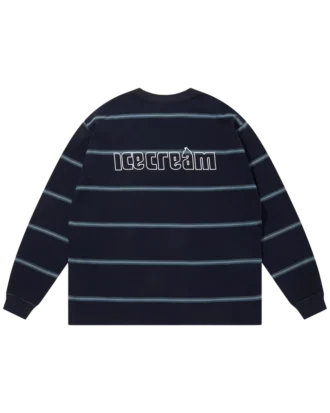 Camiseta de manga larga con ribete de algodón