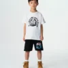 Camiseta infantil con logotipo de robot