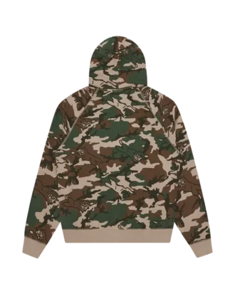 Capucha con cremallera Running Dog en camuflaje de bosque