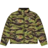 Chaqueta acolchada con rayas de tigre