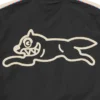 Chaqueta bomber de satén con Running Dog corriendo