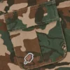 Chaqueta de campo con camuflaje de bosque y Running Dog corriendo