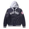 Chaqueta de estadio de satén de los NY Yankees