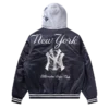 Chaqueta de estadio de satén de los NY Yankees