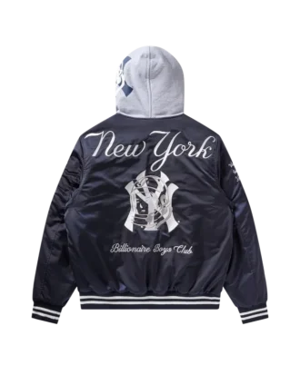 Chaqueta de estadio de satén de los NY Yankees