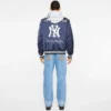 Chaqueta de estadio de satén de los NY Yankees