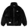 Chaqueta de plumón con pelo