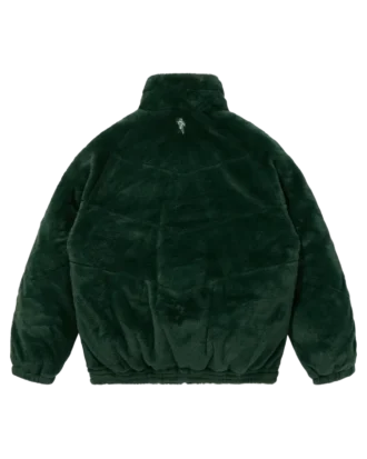 Chaqueta de plumón con pelo