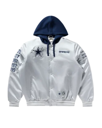 Chaqueta de satén de los Dallas Cowboys