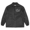 Chaqueta tipo coach de cuero
