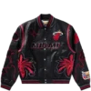 Chaqueta universitaria Heat de BBC x Jeff Hamilton