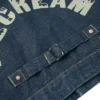 Chaqueta vaquera con estampado de gaviota y bordado